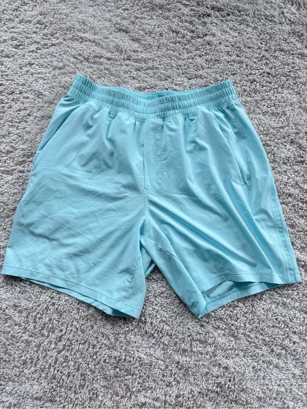 lululemon athletica Light Aqua Men's Athletic Shorts
